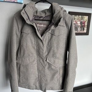 Eddie Bauer Womans Grey Jacket Large